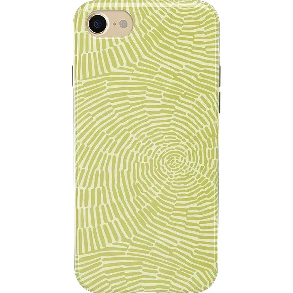 Swirl Away | Tea Green Geometric Case
