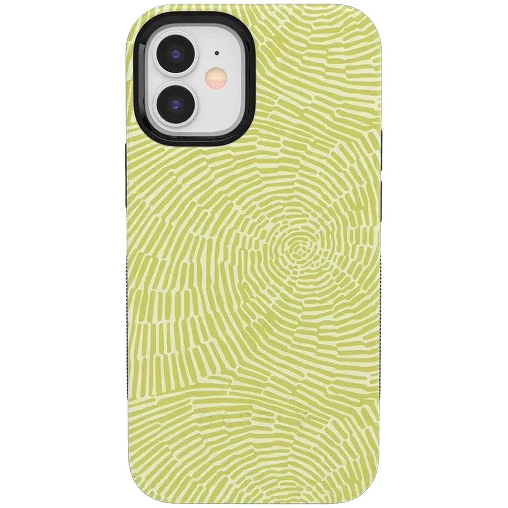 Swirl Away | Tea Green Geometric Case