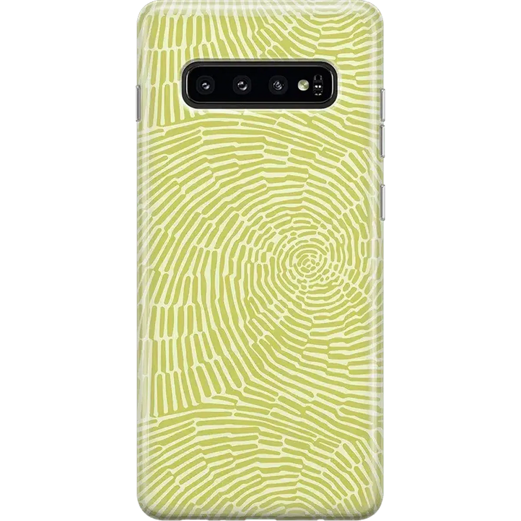 Swirl Away | Tea Green Geometric Samsung Case
