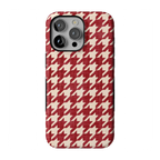 Scarlet Stitch | Red Houndstooth Case