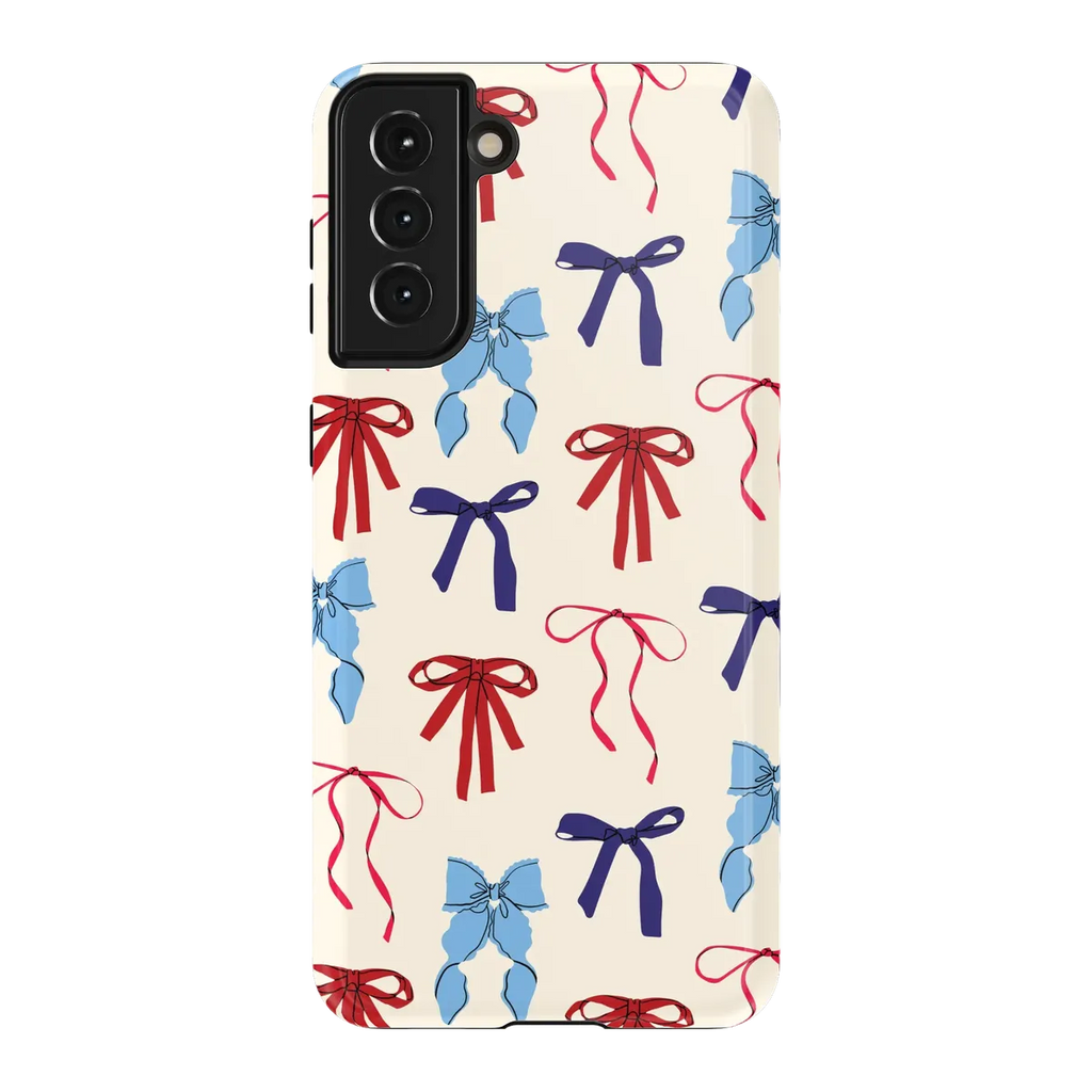 American Girlie | Red White & Blue Bows Case