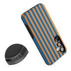 Go New York | Blue & Orange Stripes Case
