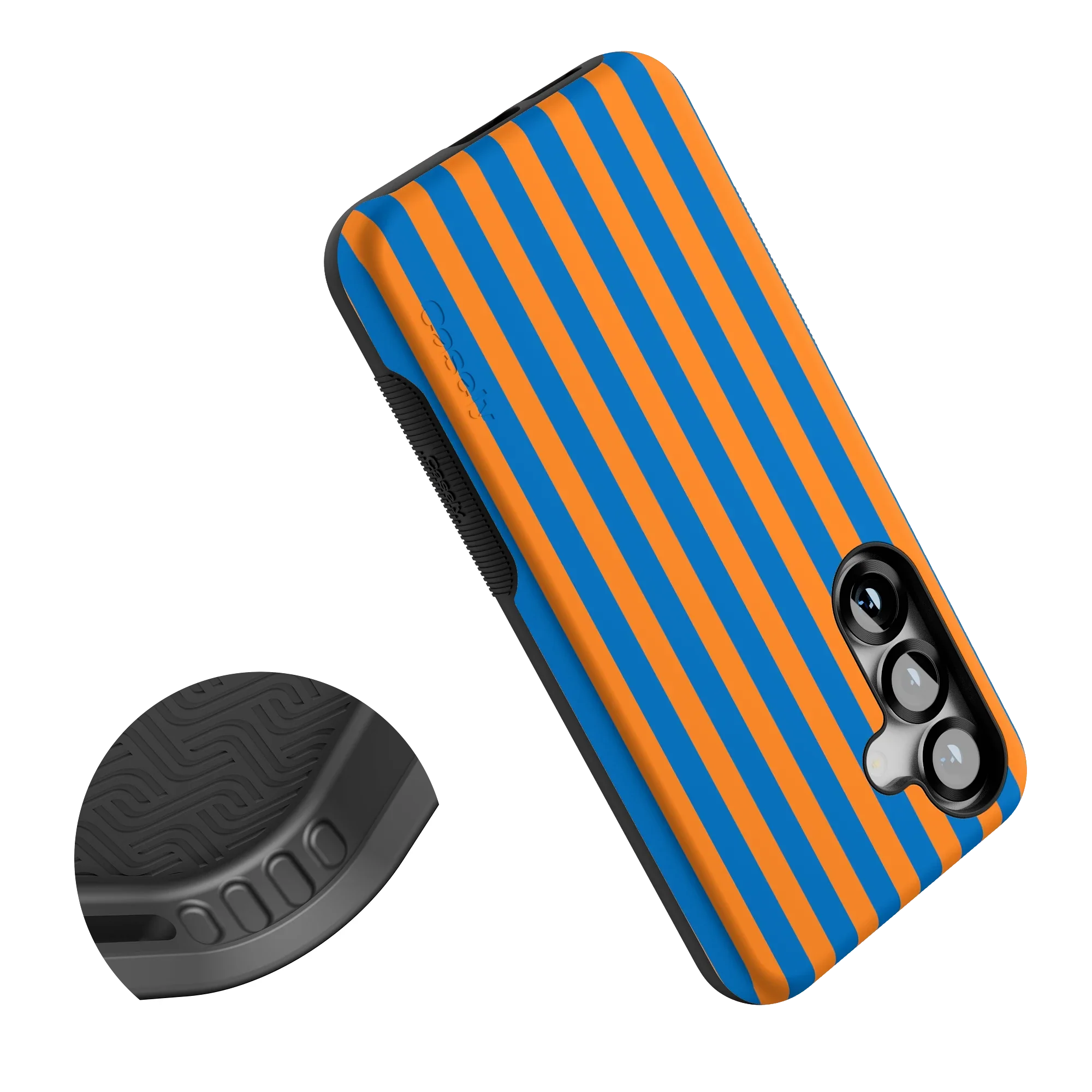 Go New York | Blue & Orange Stripes Case