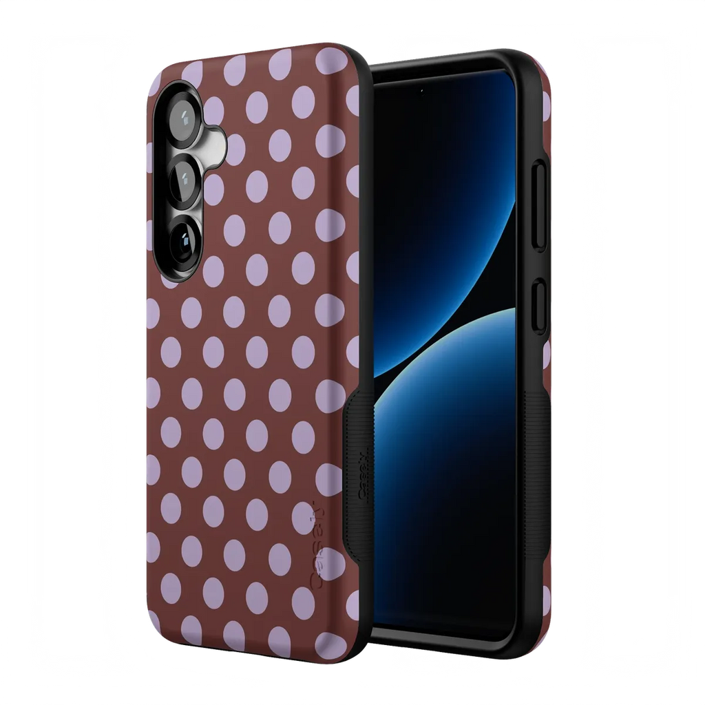 Spotted in SoHo | Burgundy Polka Dot Case
