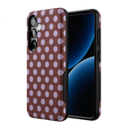 Spotted in SoHo | Burgundy Polka Dot Case