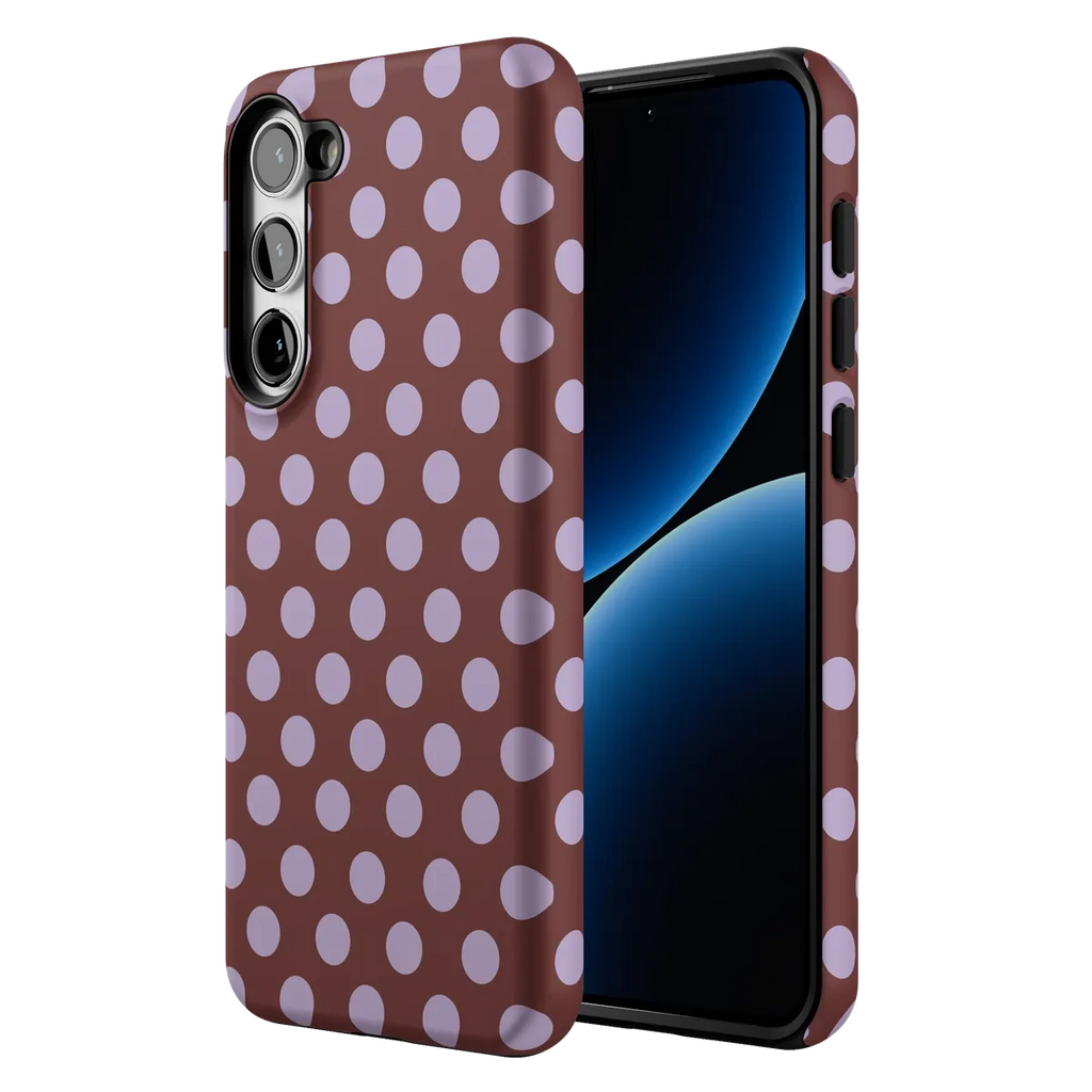 Spotted in SoHo | Burgundy Polka Dot Case