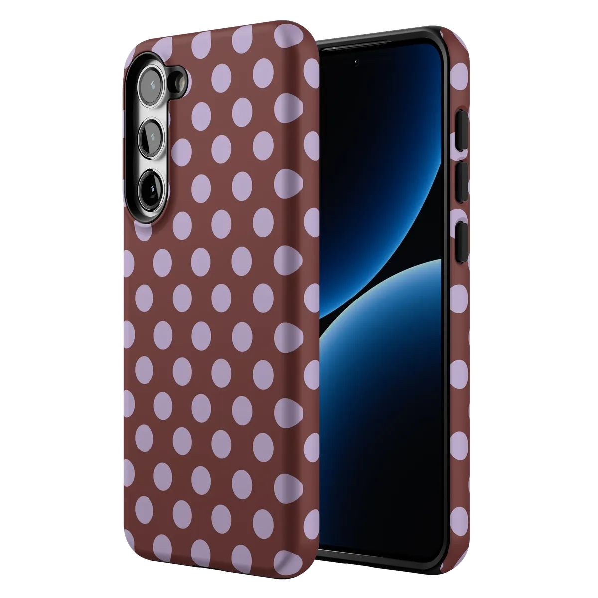 Spotted in SoHo | Burgundy Polka Dot Case