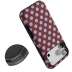 Spotted in SoHo | Burgundy Polka Dot Case