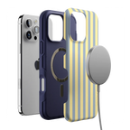 Coastline Stripes | Blue & Yellow Case