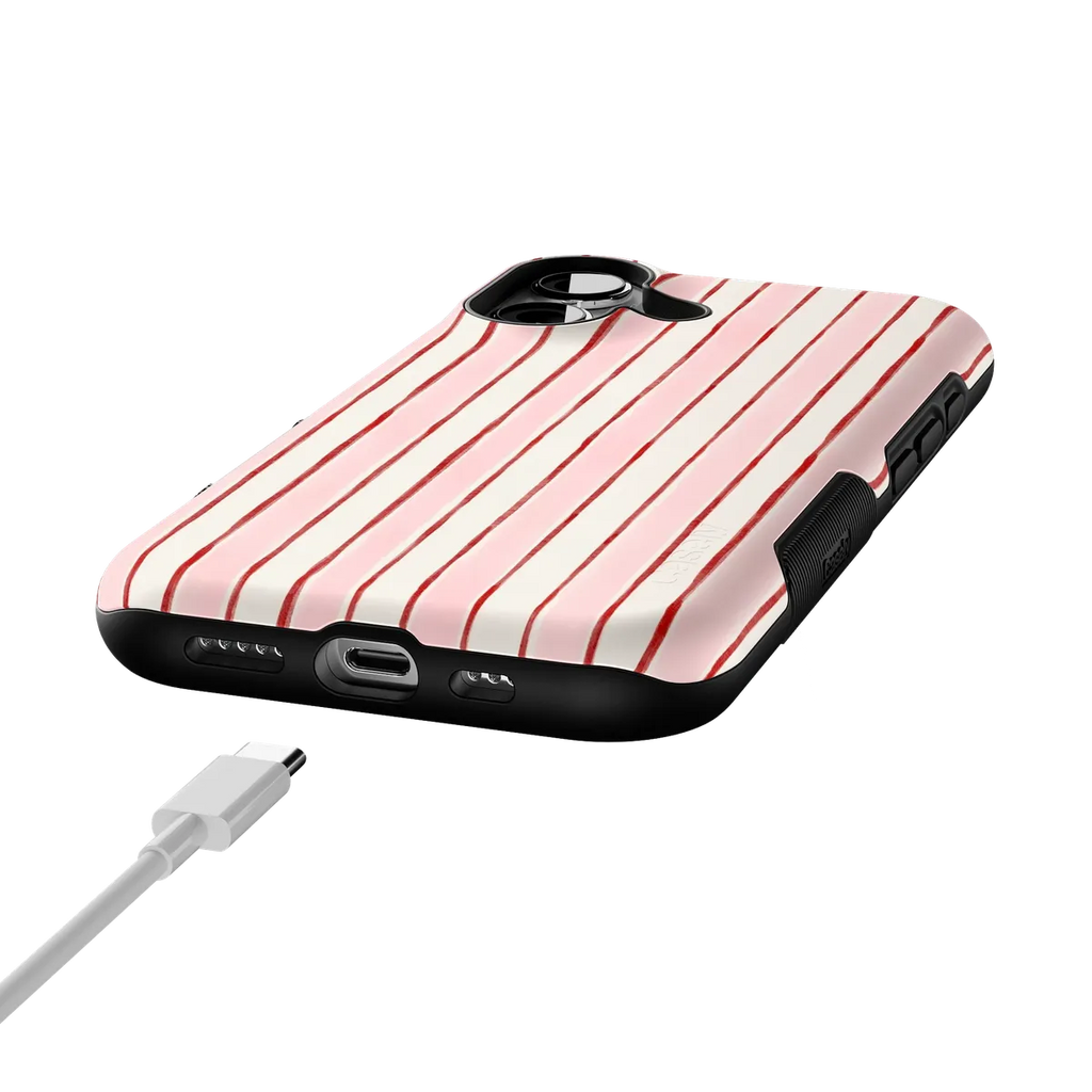 Pretty in Pastel | Blush Stripes Case