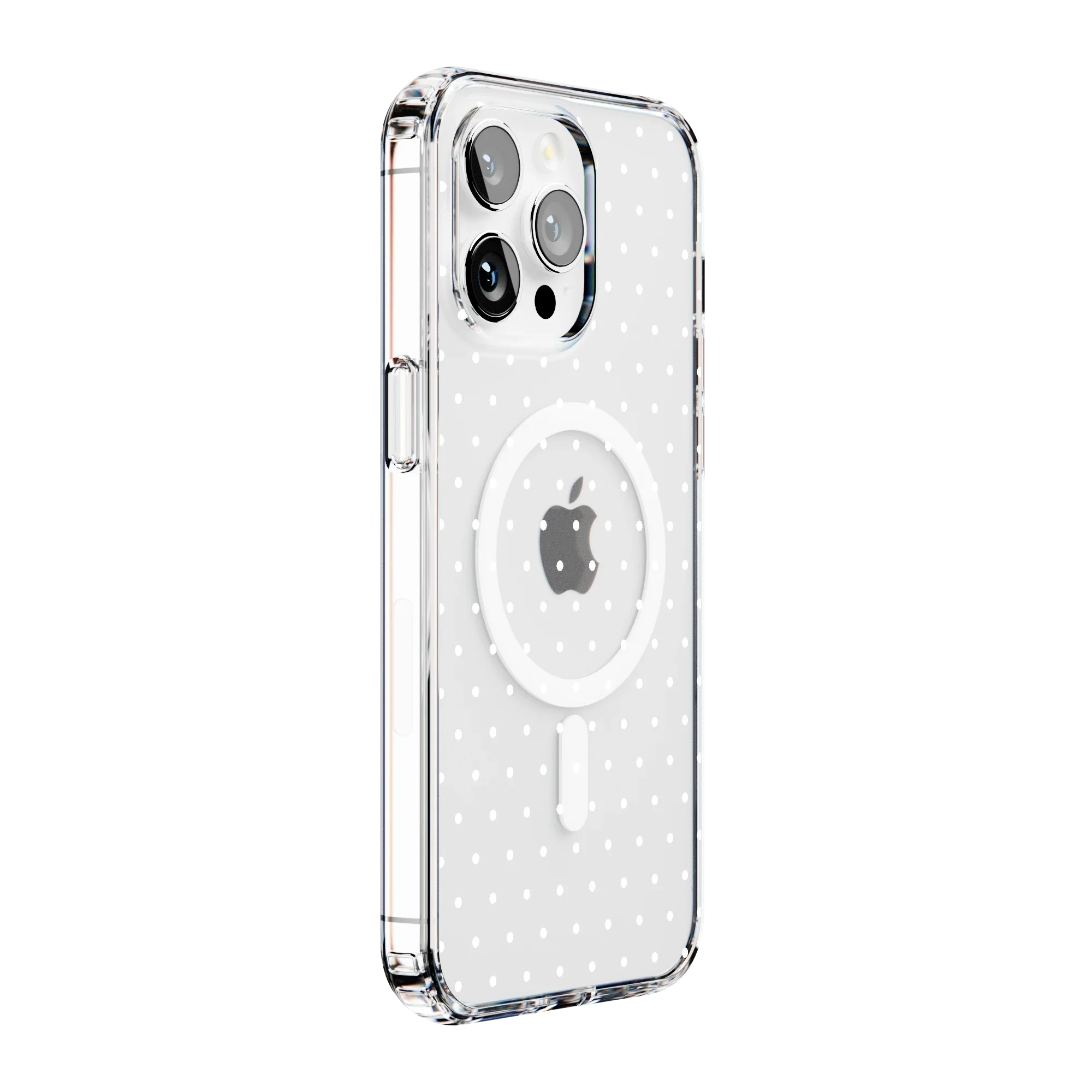On the Dot | White Polka Dot Case
