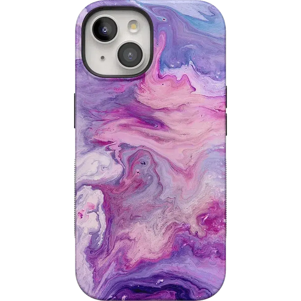 Tie Dying Over You | Purple Marble iPhone Case
