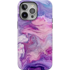 Tie Dying Over You | Purple Marble iPhone Case