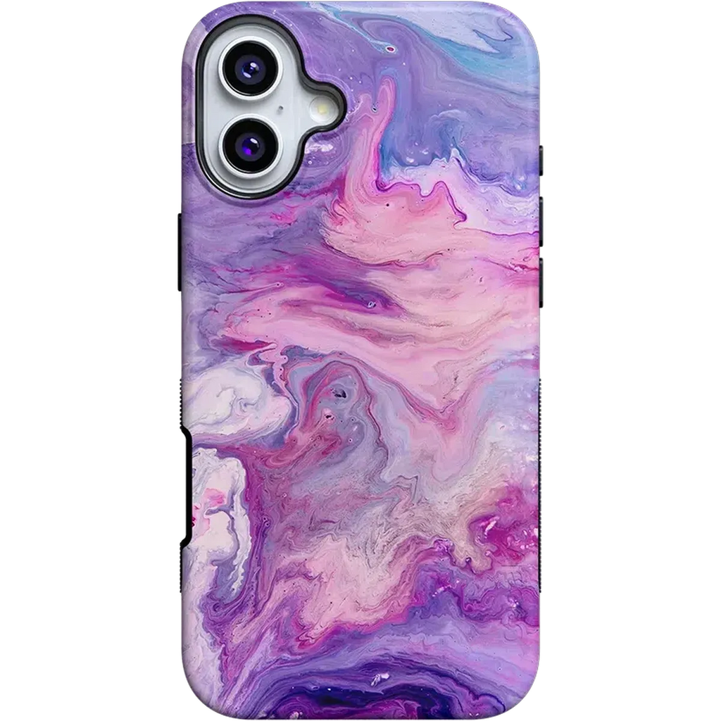 Tie Dying Over You | Purple Marble iPhone Case