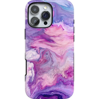 Tie Dying Over You | Purple Marble iPhone Case