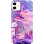Tie Dying Over You | Purple Marble iPhone Case