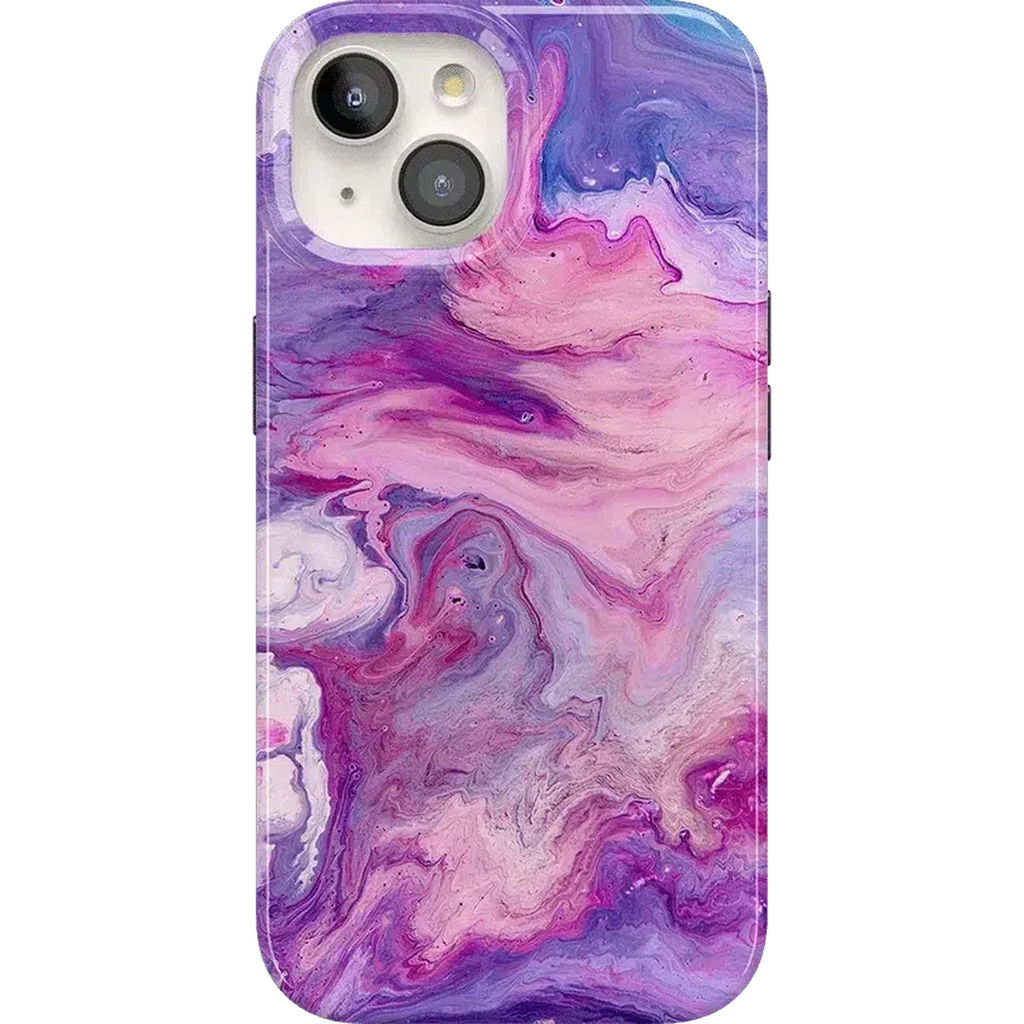 Tie Dying Over You | Purple Marble iPhone Case