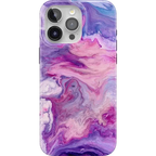 Tie Dying Over You | Purple Marble iPhone Case