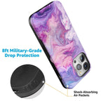 Tie Dying Over You | Purple Marble iPhone Case