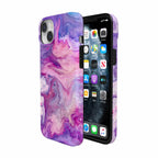 Tie Dying Over You | Purple Marble iPhone Case