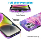 Tie Dying Over You | Purple Marble iPhone Case