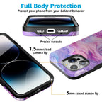 Tie Dying Over You | Purple Marble iPhone Case