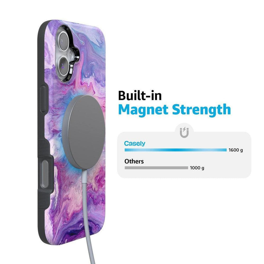 Tie Dying Over You | Purple Marble iPhone Case