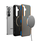 Go New York | Blue & Orange Stripes Case