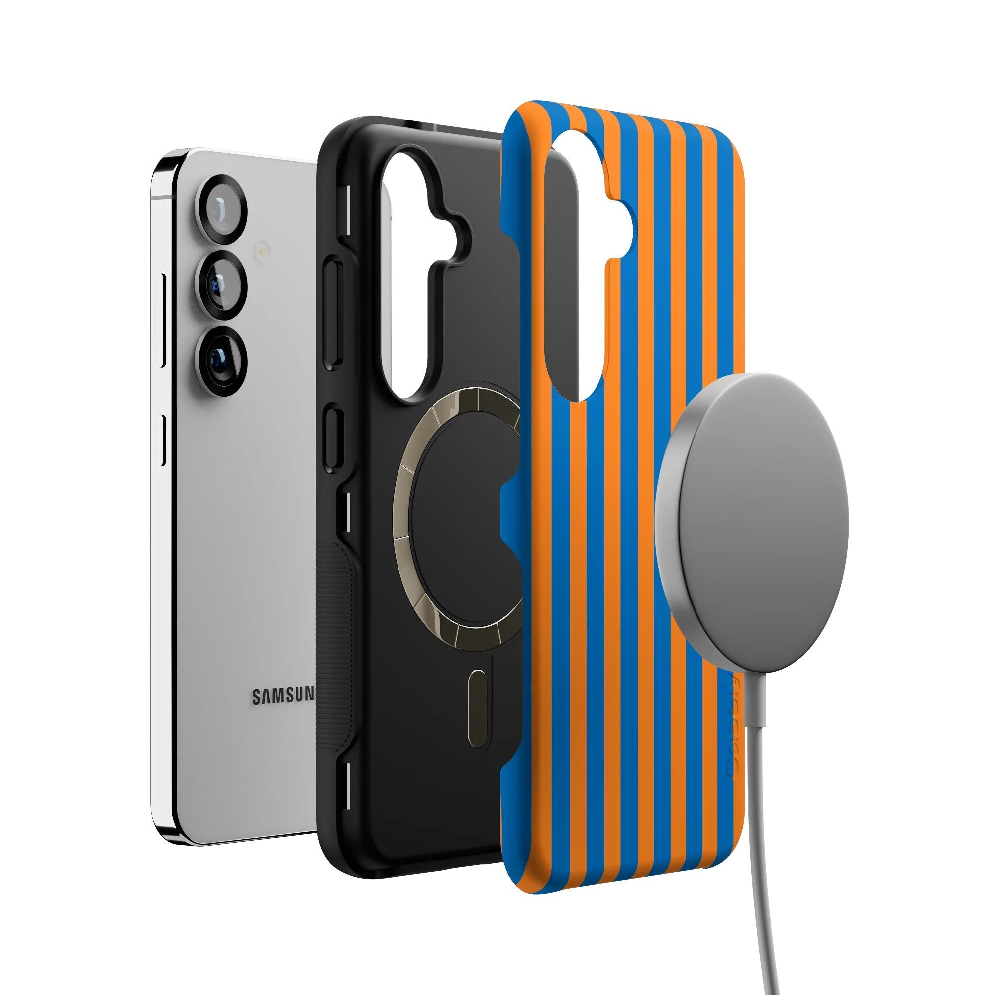 Go New York | Blue & Orange Stripes Case