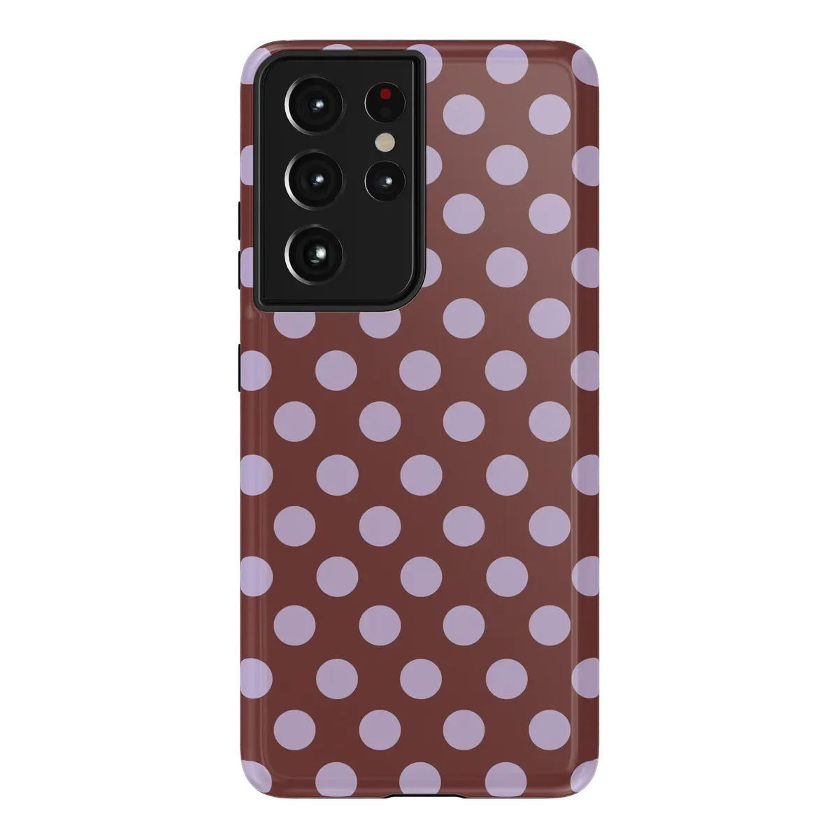 Spotted in SoHo | Burgundy Polka Dot Case