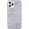 Touch of Lavender | Lavender Gray & Rose Gold Marble Case
