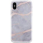 Touch of Lavender | Lavender Gray & Rose Gold Marble Case