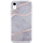 Touch of Lavender | Lavender Gray & Rose Gold Marble Case