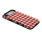 Scarlet Stitch | Red Houndstooth Case