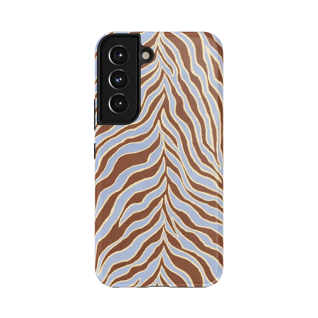 Untamed | Brown & Blue Zebra Case