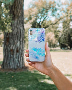 Tropical Blues | Palm Leaves Floral case