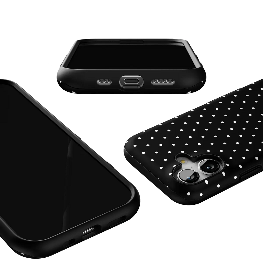 On the Dot | White Polka Dot Case