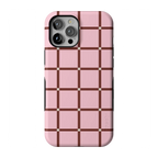 Uptown Gridlock | Pink Checkerboard Case