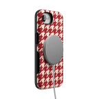 Scarlet Stitch | Red Houndstooth Case