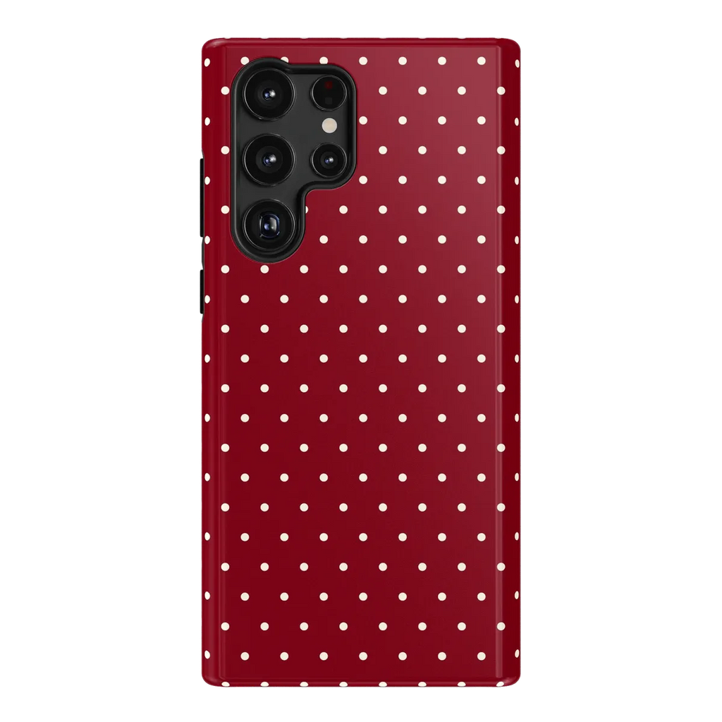 On the Dot | Maroon Polka Dot Case
