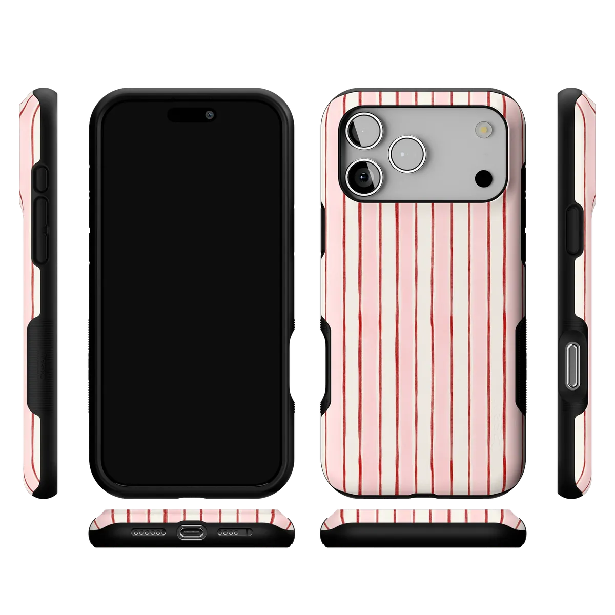 Pretty in Pastel | Blush Stripes Case