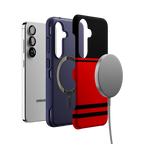 Storm Warning | Black & Red Stripes Case