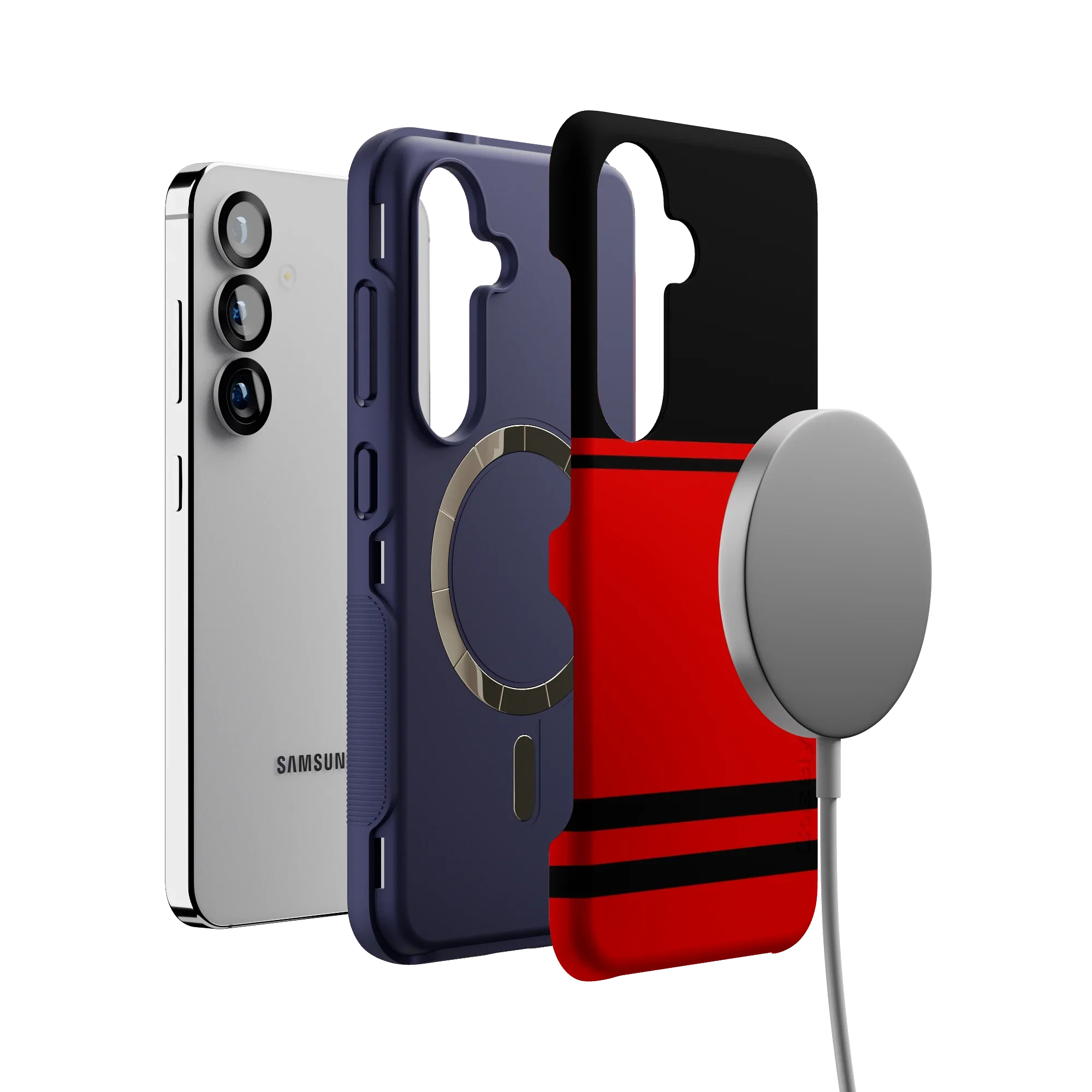 Storm Warning | Black & Red Stripes Case