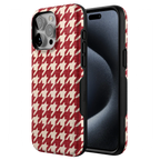 Scarlet Stitch | Red Houndstooth Case