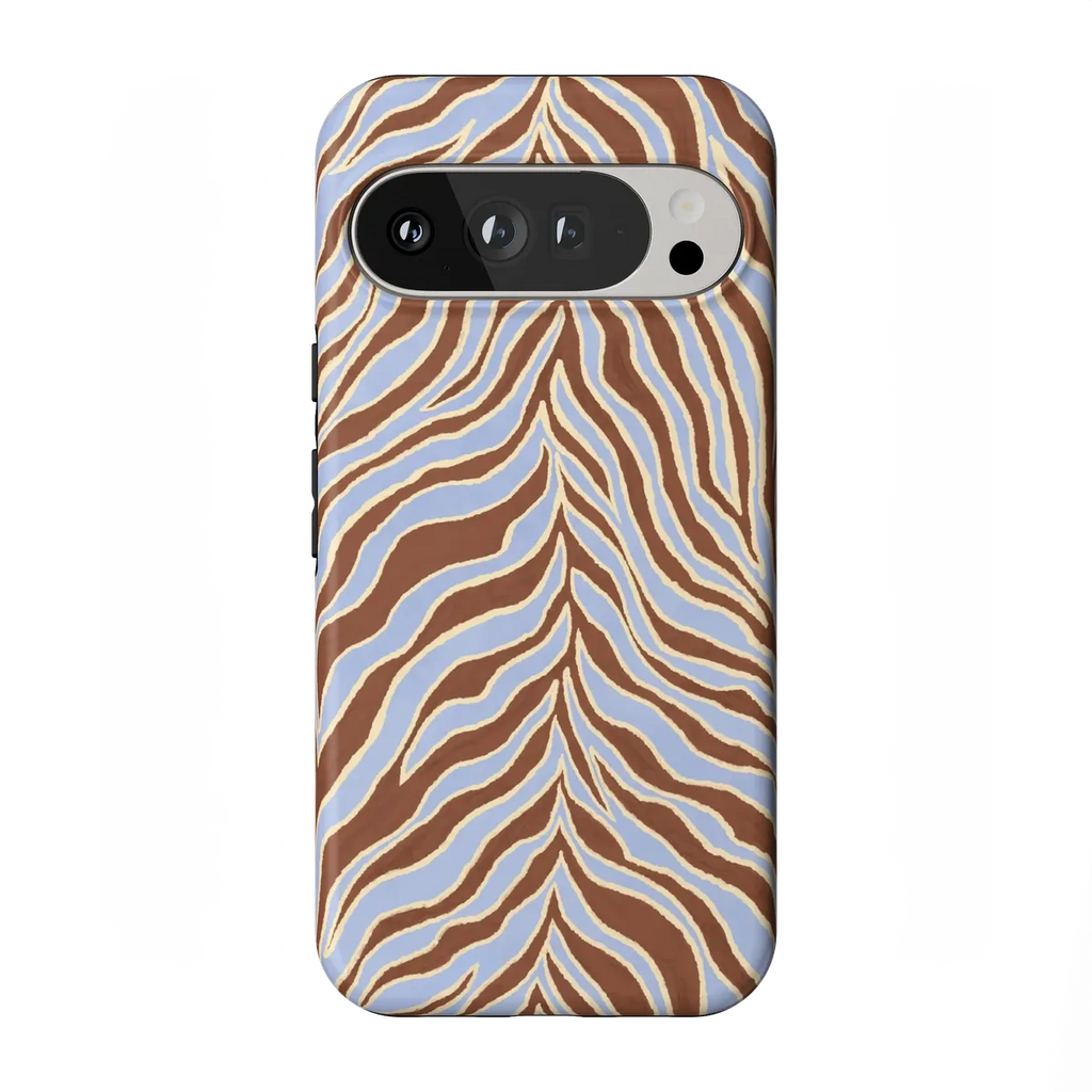 Untamed | Brown & Blue Zebra Case