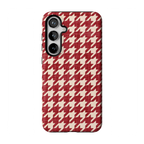 Scarlet Stitch | Red Houndstooth Case