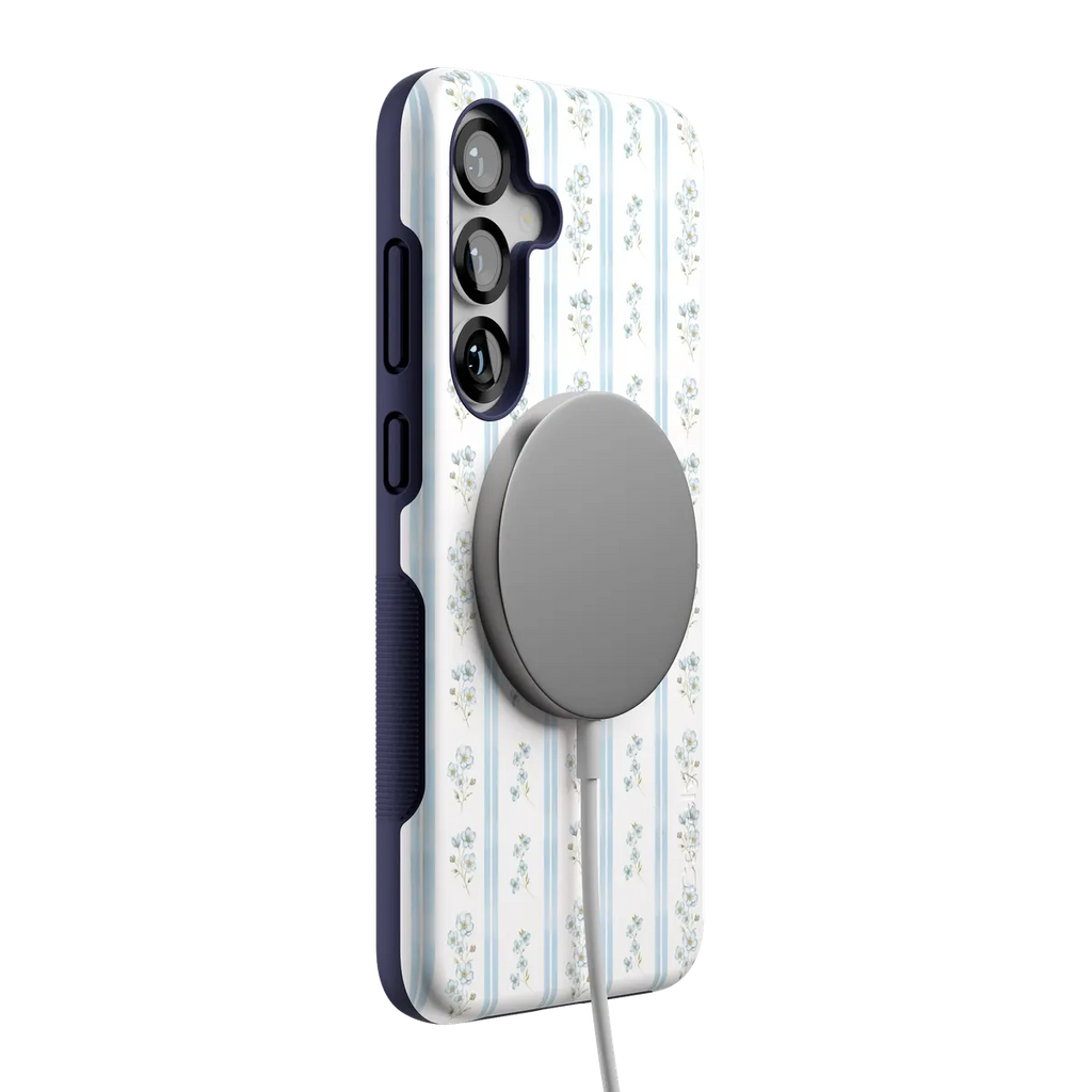 Cottage Stripe | Blue Floral Case