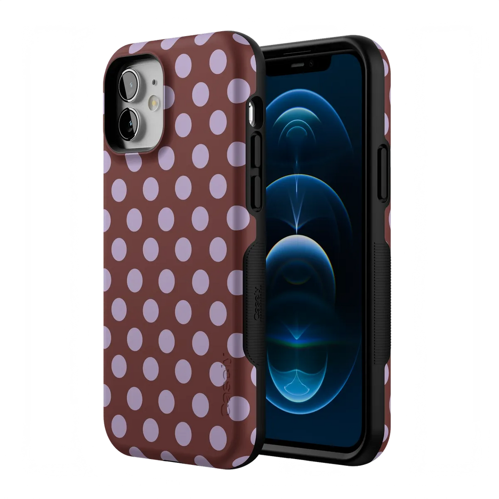 Spotted in SoHo | Burgundy Polka Dot Case