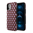 Spotted in SoHo | Burgundy Polka Dot Case