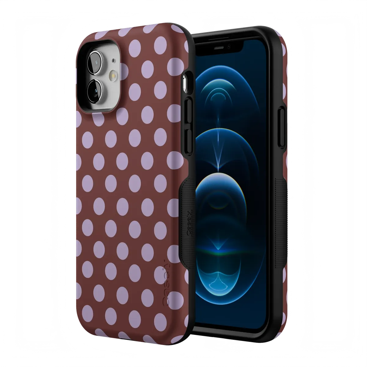Spotted in SoHo | Burgundy Polka Dot Case